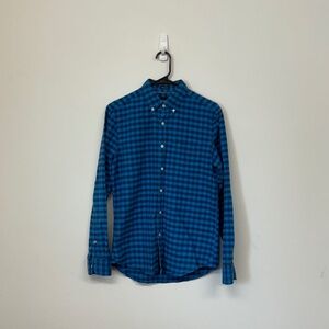 American Eagle Blue Flannel Button Down